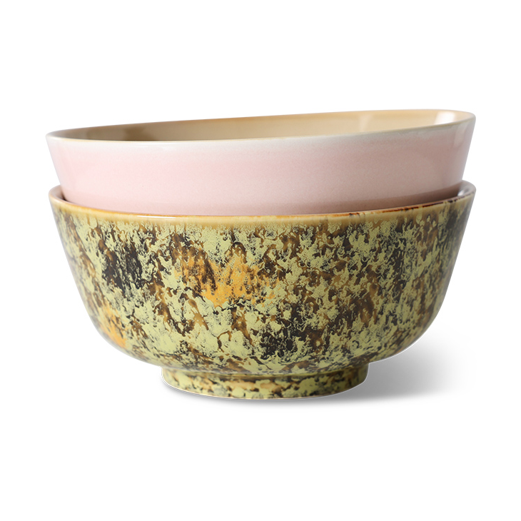 HKliving 70's ramenbolle Ø19 cm 2 deler Ascend