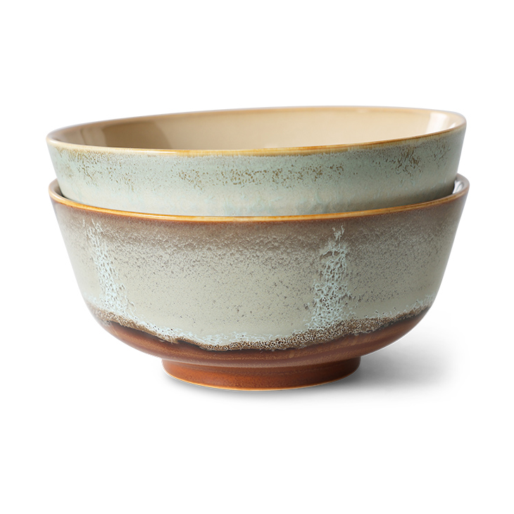 HKliving 70's ramenbolle Ø19 cm 2 deler Verge