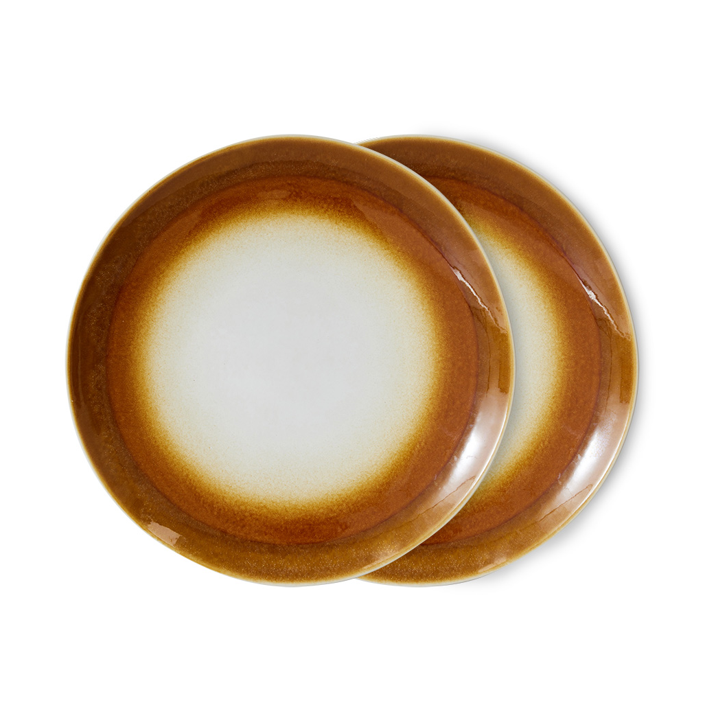 HKliving 70's tallerken Ø27,5 cm 2-pakning Supernova