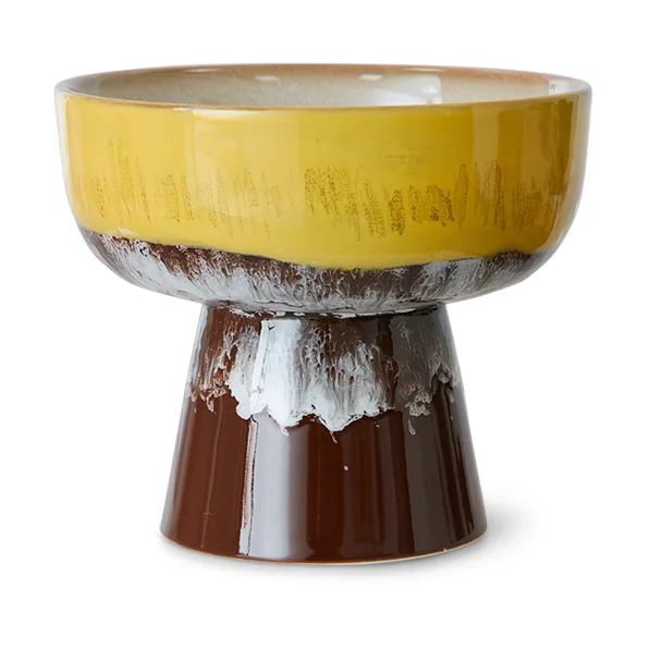 70's tapasbolle på fot L Ø12,5x11 cm, Creek HKliving