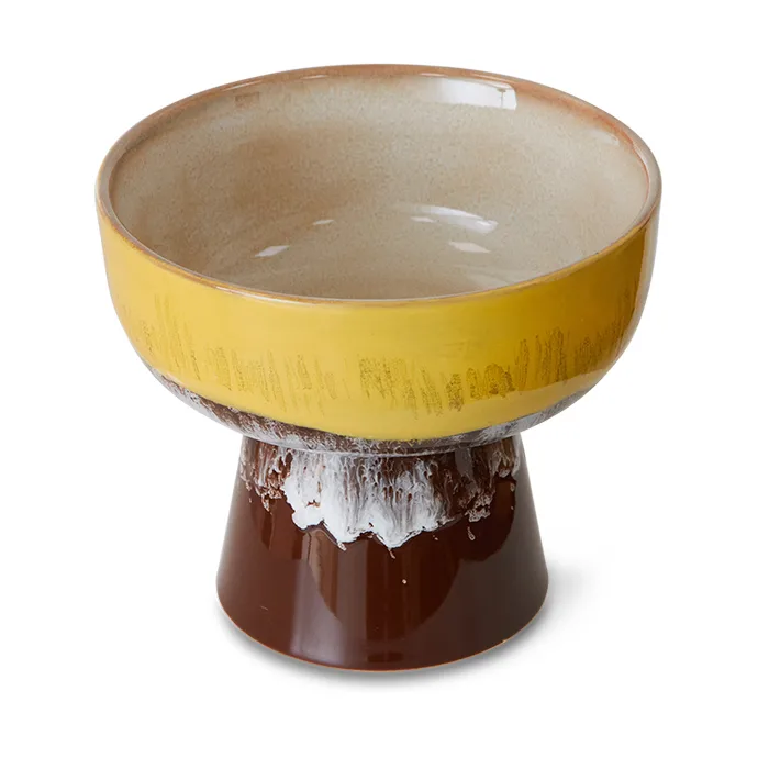 70's tapasbolle på fot L Ø12,5x11 cm, Creek HKliving