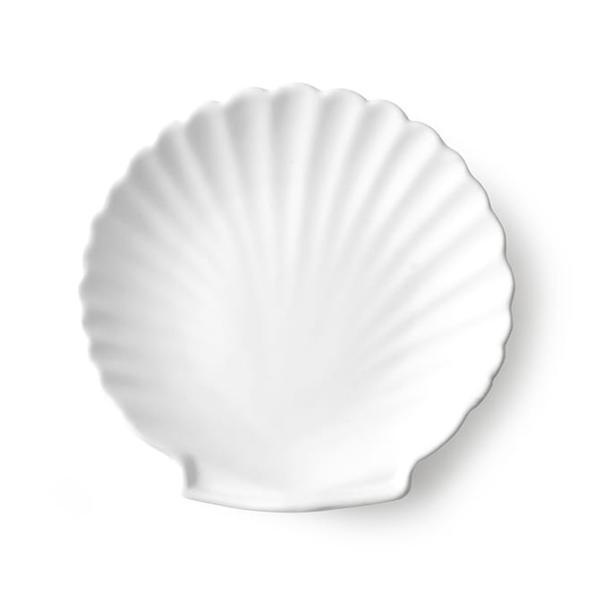 Athena Shell serveringsfat 14 cm - Matt hvit - HKliving
