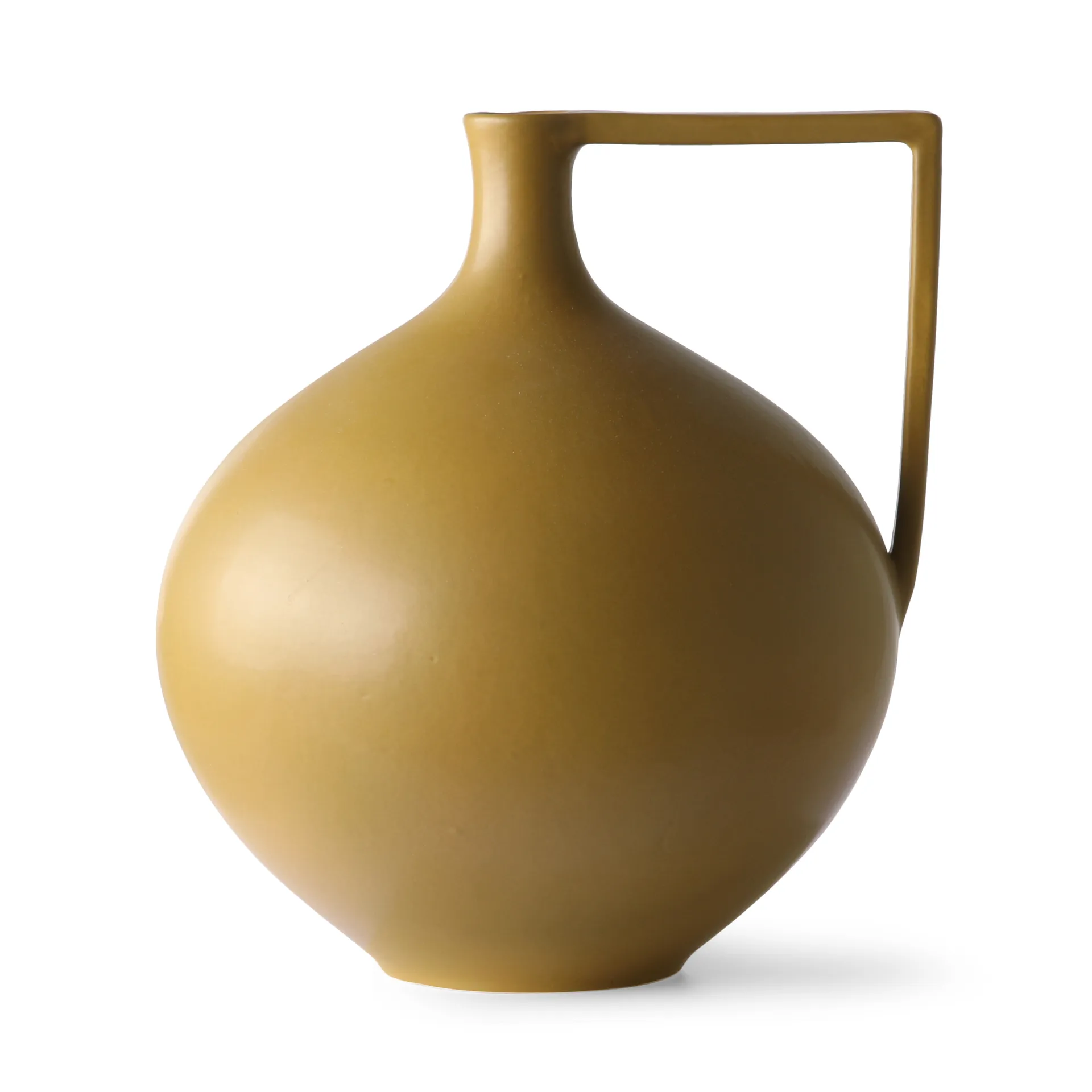 Ceramic Jar vase L 26,5 cm, Mustard HKliving