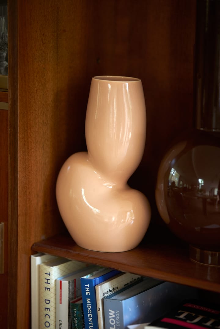 Ceramic organic vase medium 29 cm - Cream - HKliving