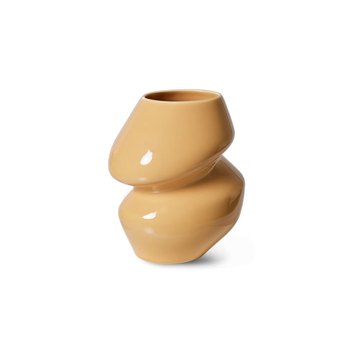 Ceramic organic vase small 19 cm, Cappuccino HKliving