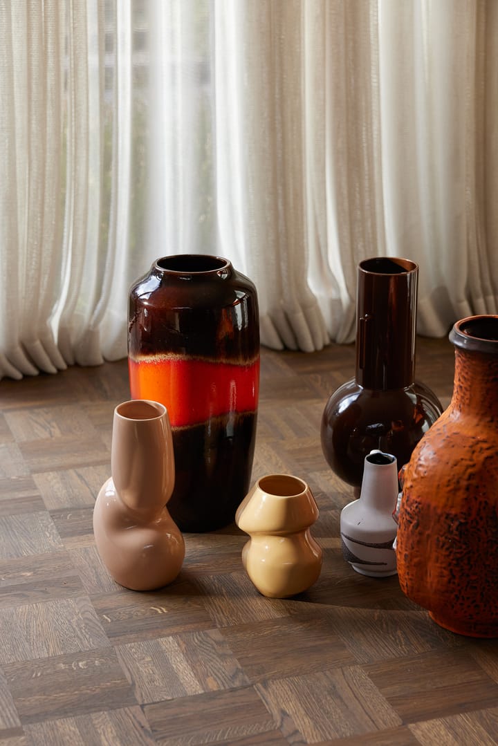 Ceramic organic vase small 19 cm, Cappuccino HKliving