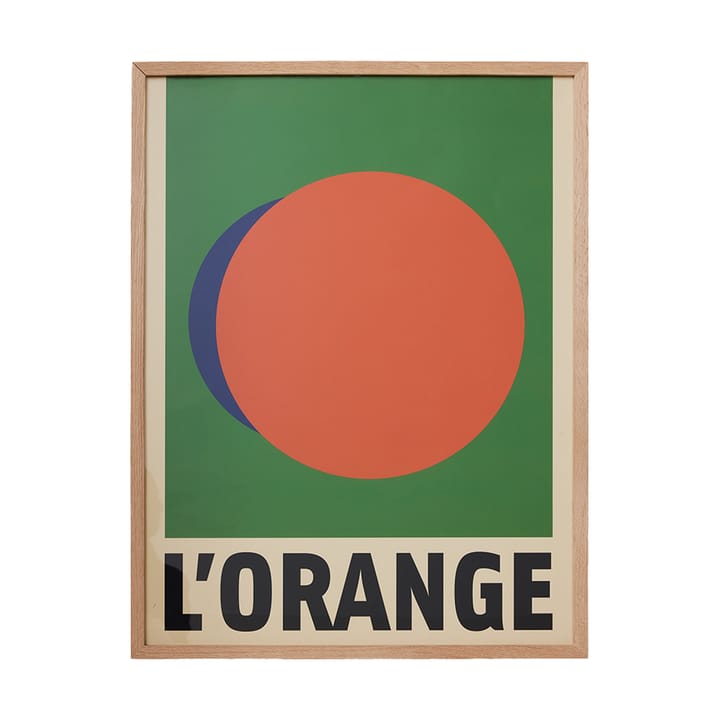 Framed artwork l'orange bilde, Orange HKliving