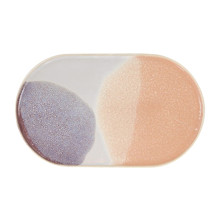 Gallery ceramics oval middagstallerken - rosa/ lilla - HKliving