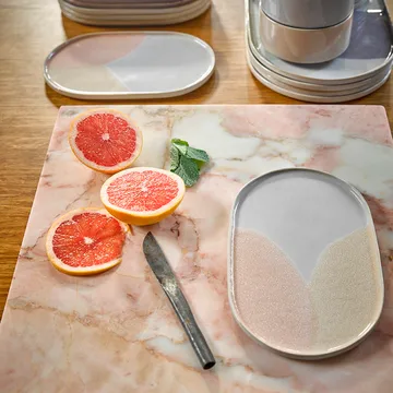 Gallery ceramics skål Ø12 cm - Blå-peach - HKliving