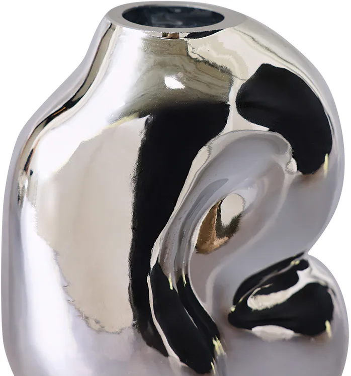 Gleam vase small, Chrome HKliving