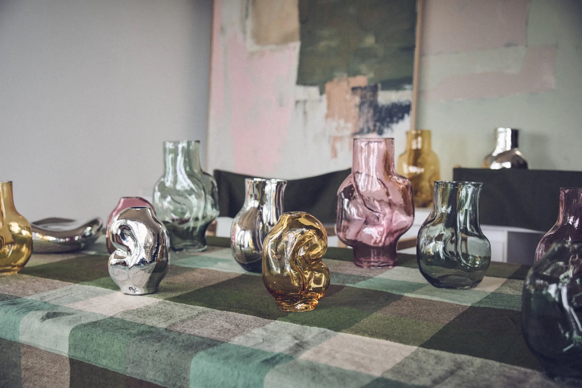 Gleam vase small, Chrome HKliving