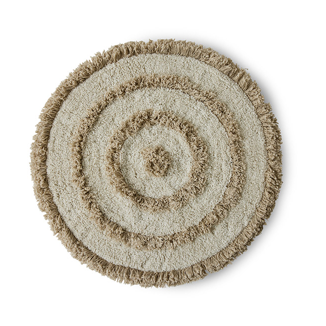 HKliving HK Living baderomsmatte 80 cm Cream | Skandinavisk Design | Baderomsmatter | Beige