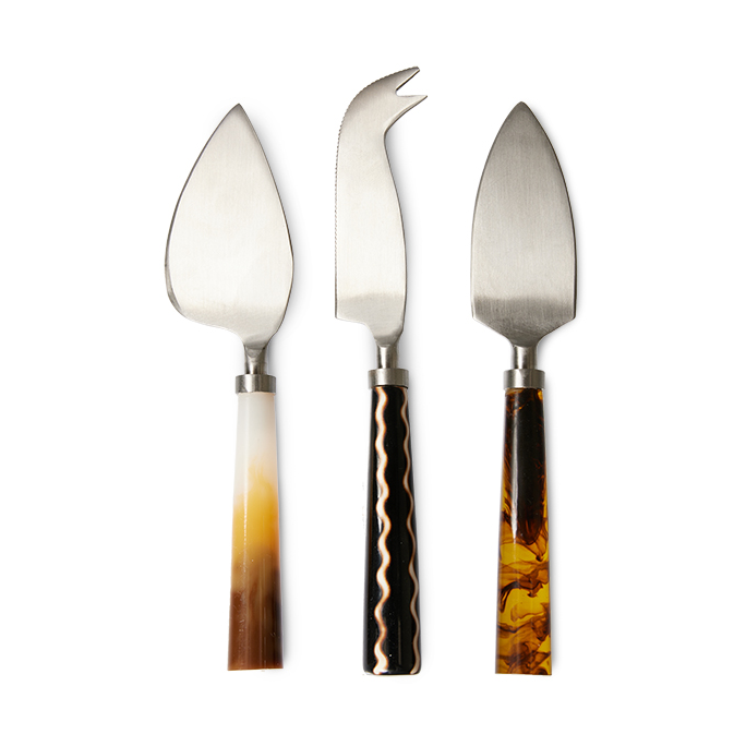 HKliving HK Living ostekniver 3 deler Havana | Skandinavisk Design | Ostekniver | Multi