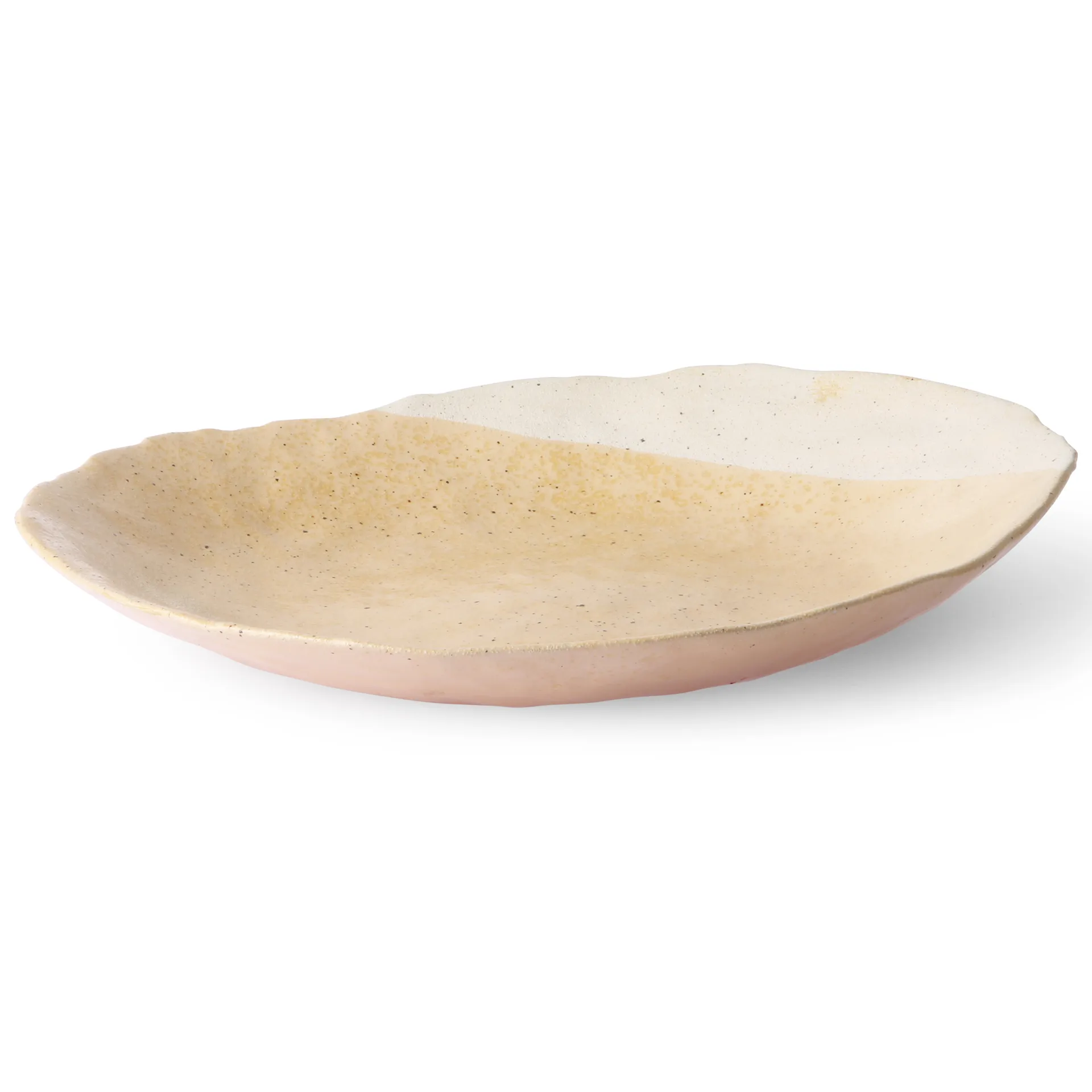 HKliving dekorasjonstallerken 34,5x38 cm, Cream-white HKliving