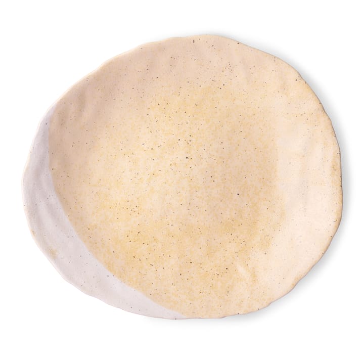 HKliving dekorasjonstallerken 34,5x38 cm, Cream-white HKliving