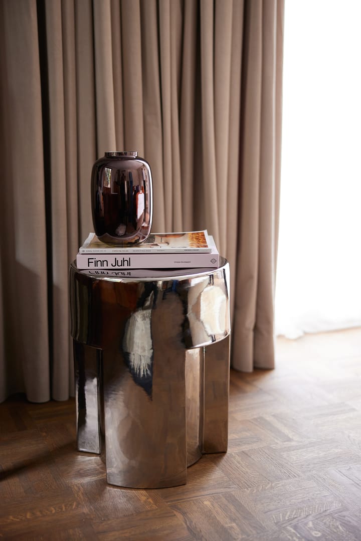 Hkliving glassvase chrome 20,2 cm, Brown metallic HKliving