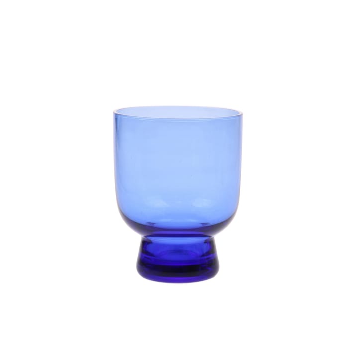 HKliving gravert vannglass blå - medium - HKliving