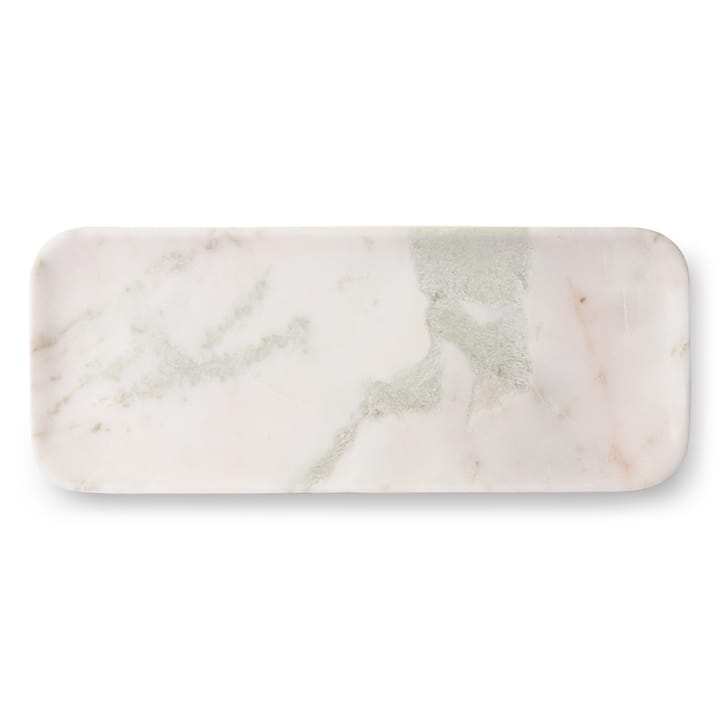 HKliving marmorbrett 30x12 cm - Hvit-grønn-rosa - HKliving