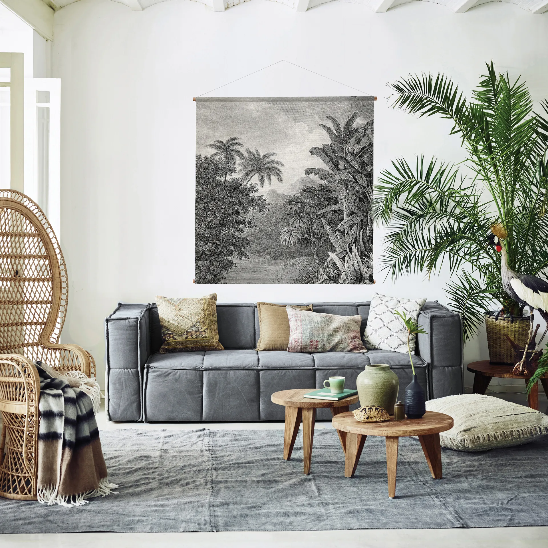 HKliving salongbord teak, Ø 65 cm HKliving