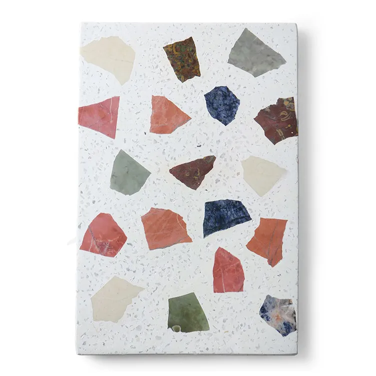 HKliving terrazzo skjærefjøl 30x25 cm, Hvit HKliving