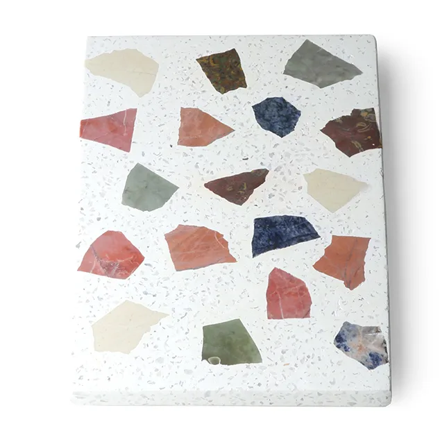 HKliving terrazzo skjærefjøl 30x25 cm, Hvit HKliving