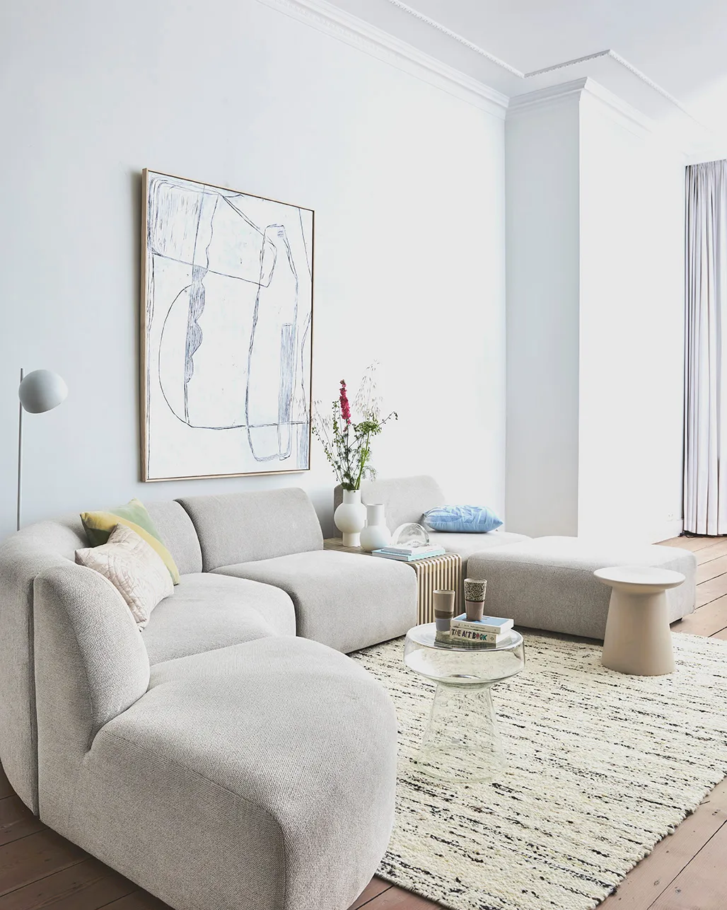 HKliving vase M, 21 cm, Matt White HKliving