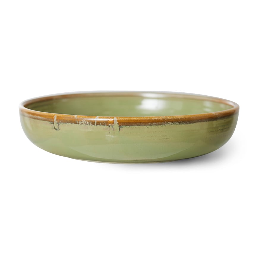 HKliving Home Chef dyp tallerken large Ø21,5 cm Moss green