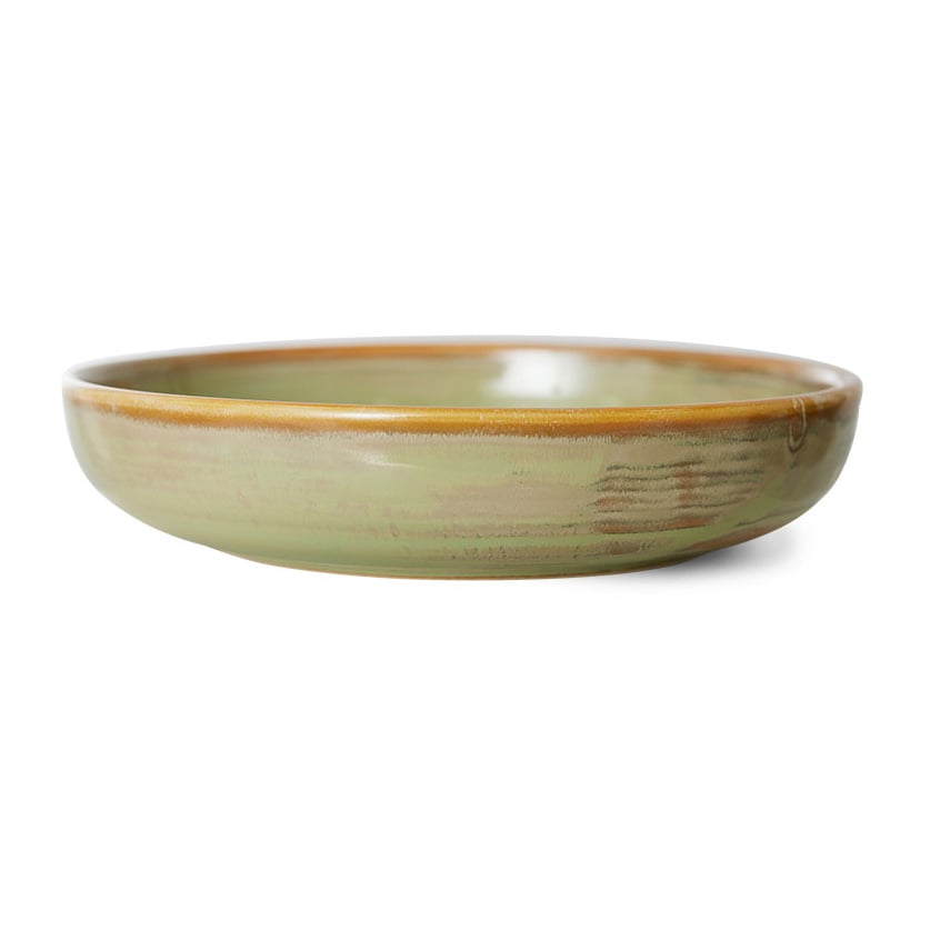 HKliving Home Chef dyp tallerken medium Ø19,3 cm Moss green
