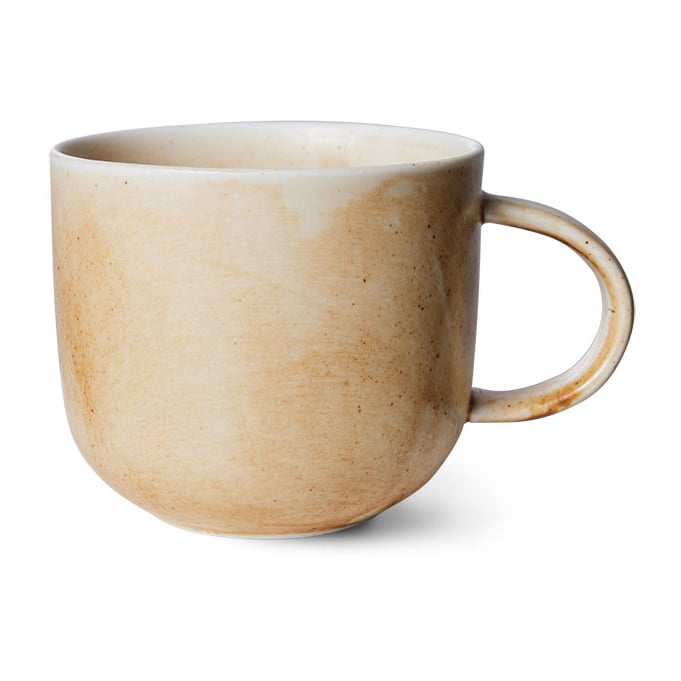 HKliving Home Chef kopp med hank 32 cl Rustic cream-brown