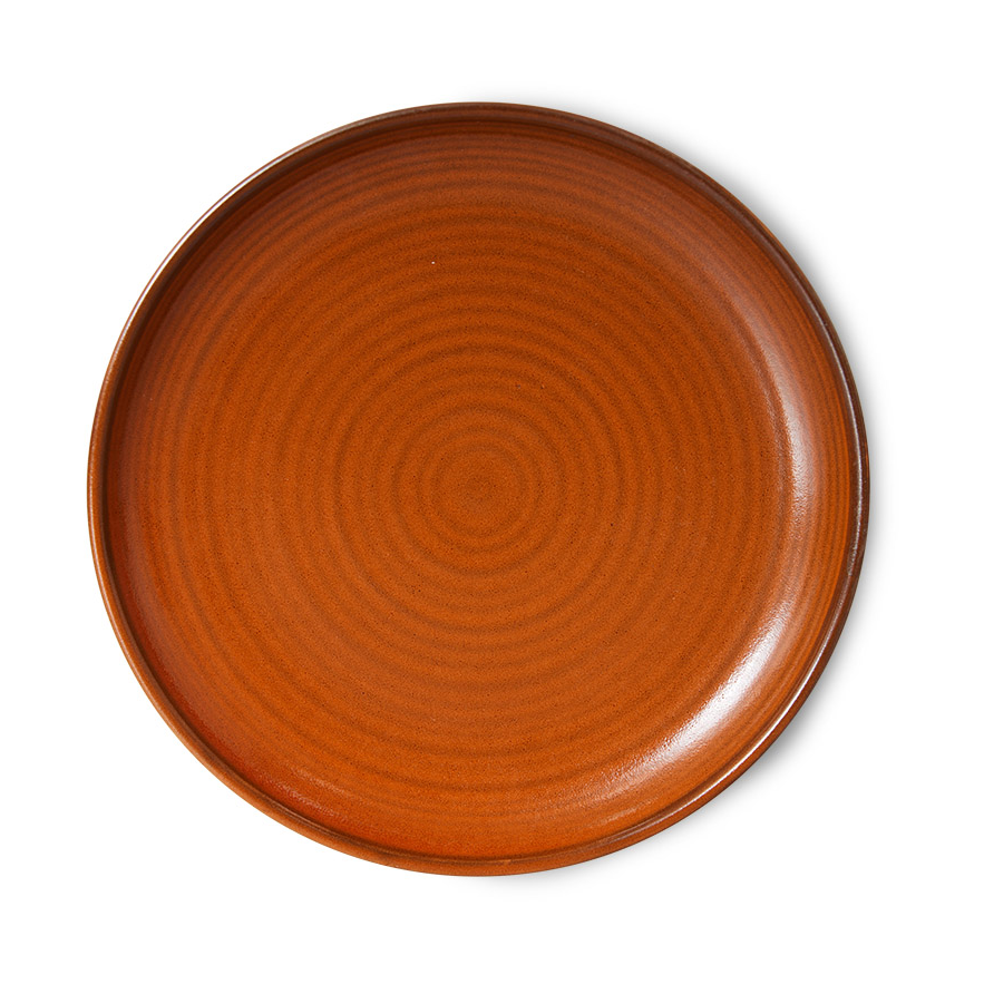 HKliving Home Chef side plate assiett Ø20 cm Burned orange