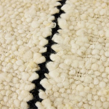 Natural wool stripete pute 30x50 cm - White - HKliving