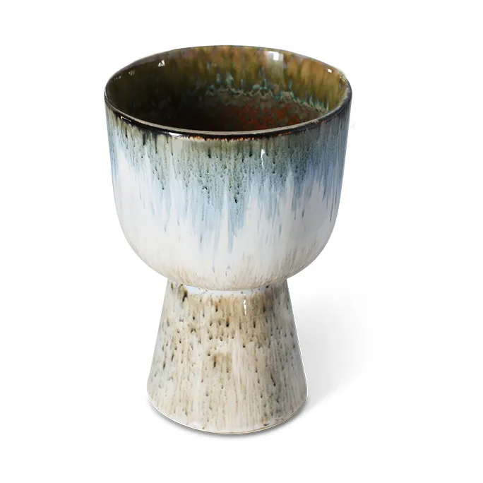 Retro blomsterpotte Ø16,5 cm, Glacier HKliving