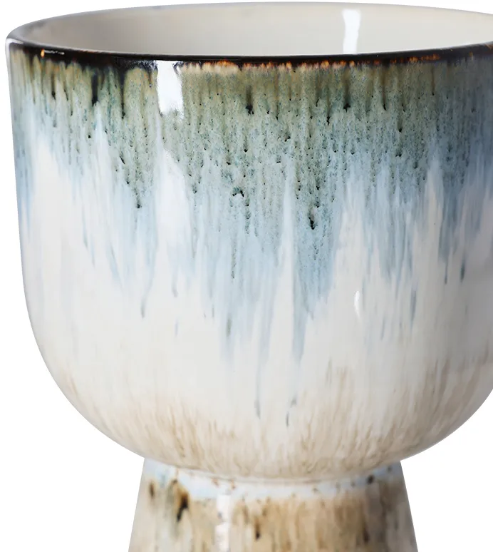 Retro blomsterpotte Ø16,5 cm, Glacier HKliving