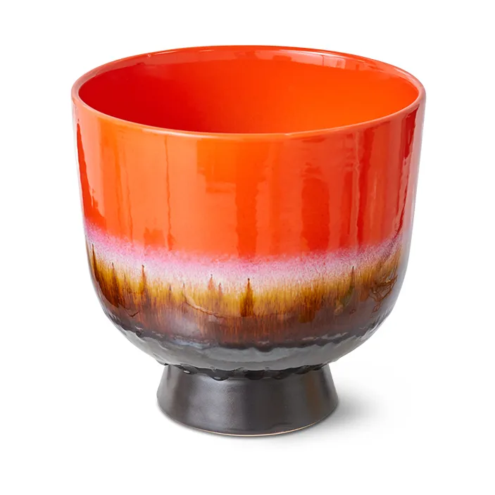 Retro blomsterpotte Ø20,5 cm, Cherry red HKliving