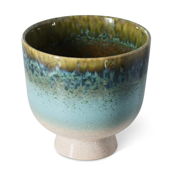 Retro blomsterpotte Ø20,5 cm, Lagoon HKliving