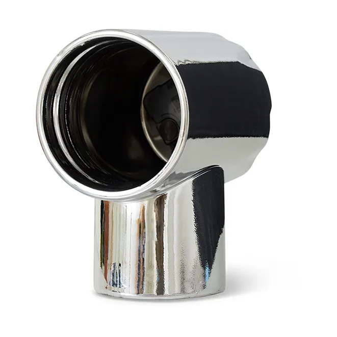 Retro keramikkklokke 17,5 cm, Chrome HKliving