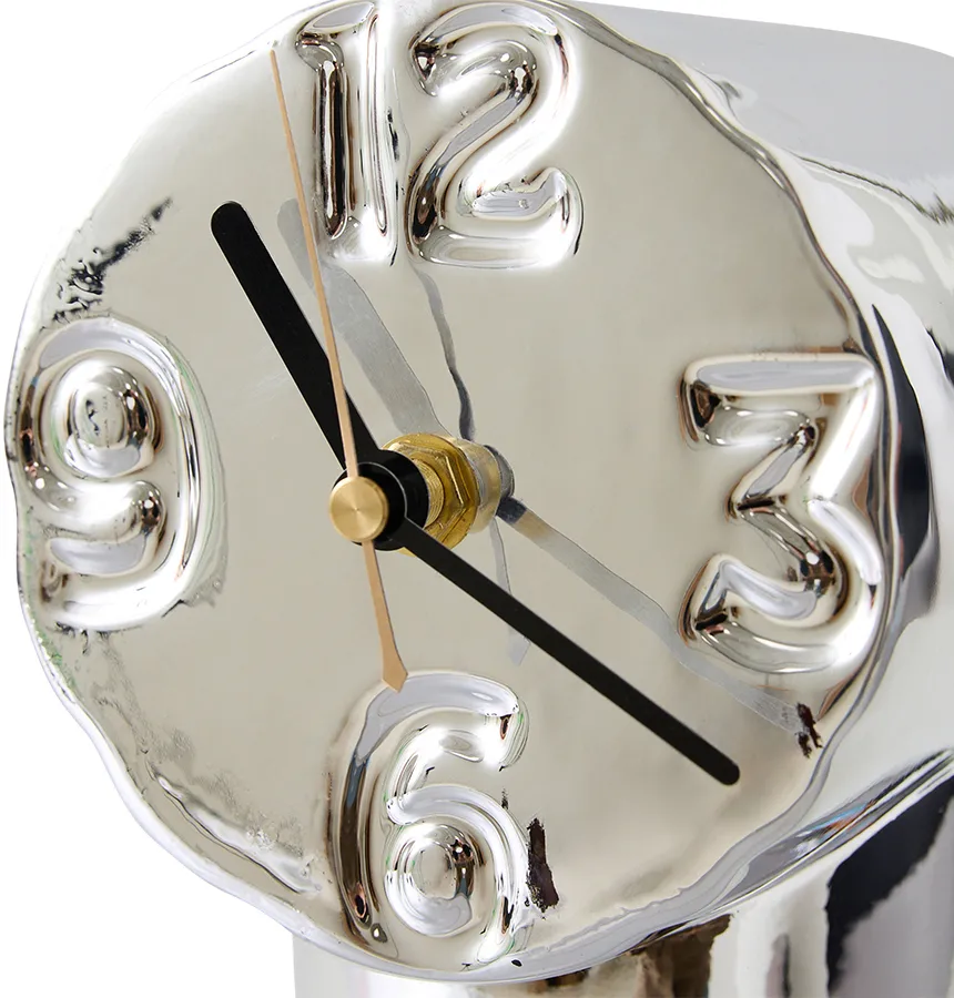 Retro keramikkklokke 17,5 cm, Chrome HKliving