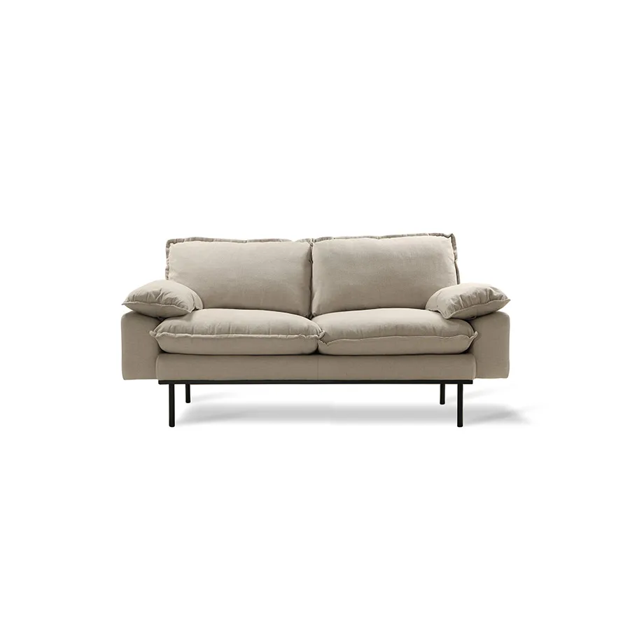 Retro sofa 2-seter 175 cm, Beige HKliving