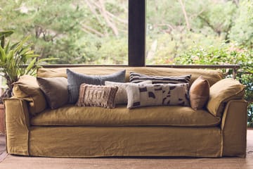 Striped monochrome pute 40x70 cm - Grey - HKliving