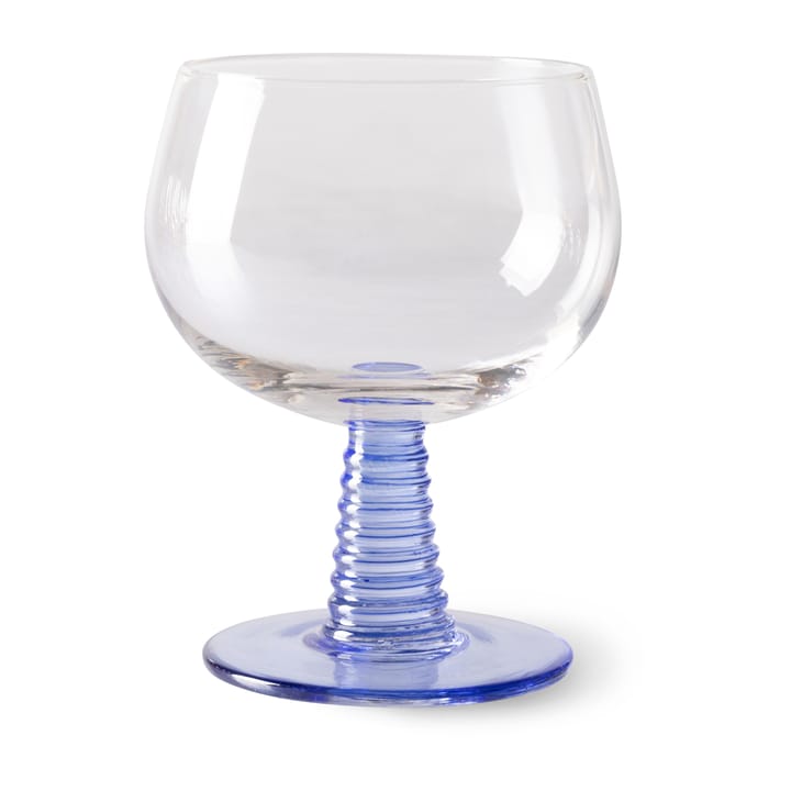 Swirl vinglass lav, Blå HKliving