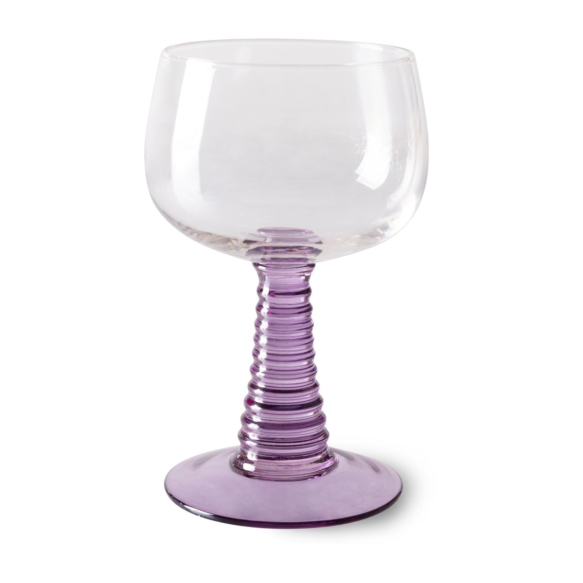 HKliving Swril vinglass hy Lilla | Skandinavisk Design | Vinglass | Lilla