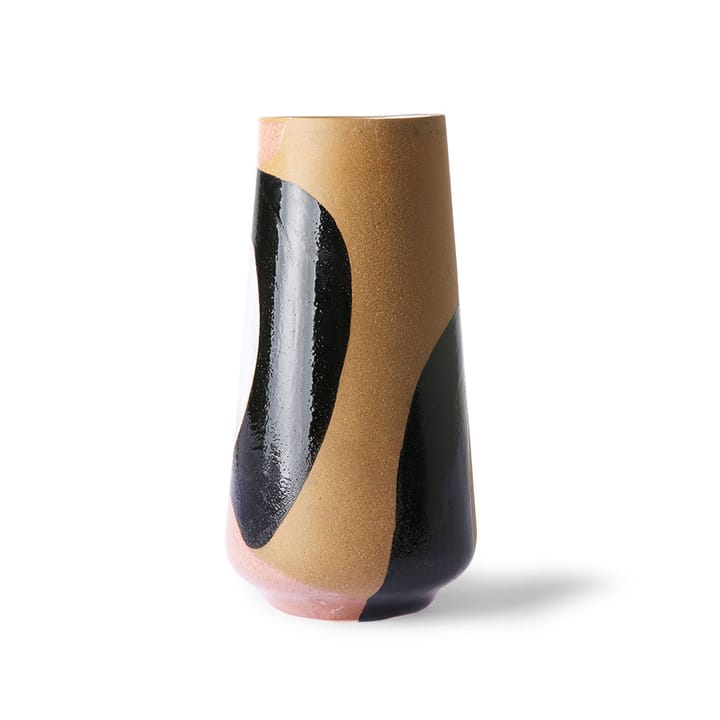 Vase Håndmalt 16x31 cm - Natur-svart - HKliving
