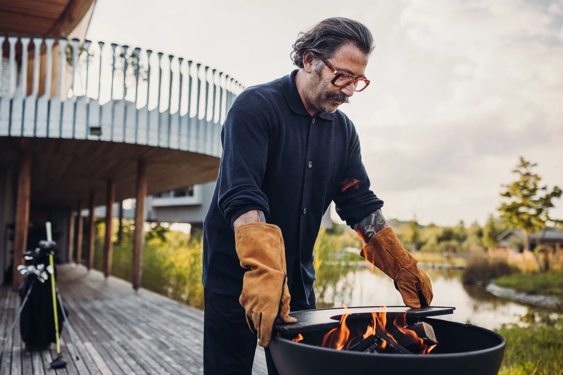 BOWL 57 Plancha stekebord, Svart Höfats