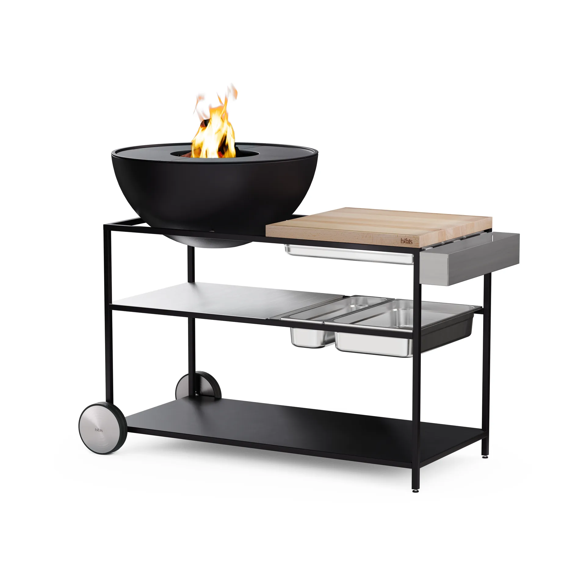 FIRE KITCHEN redskapsholder, Rustfritt stål Höfats