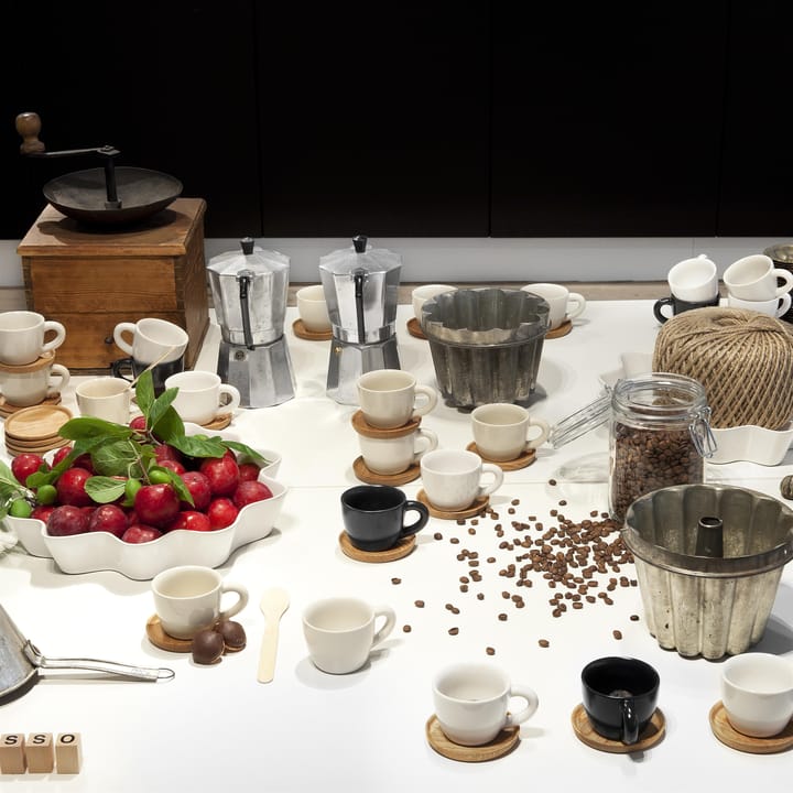 Höganäs kaffekrus med skål - grafittgrå matt - Höganäs Keramik