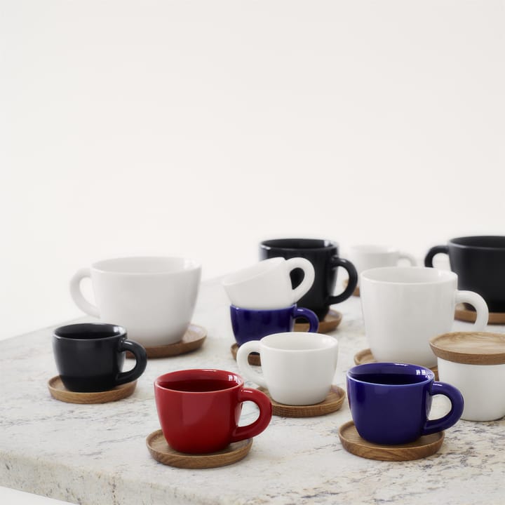 Höganäs kaffekrus med skål - grafittgrå matt - Höganäs Keramik