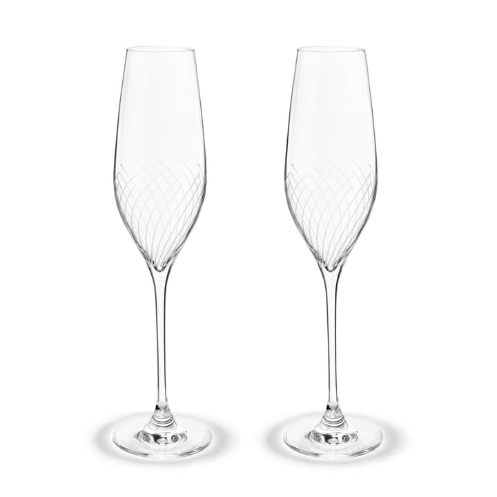 Cabernet Lines champagneglass 29 cl 2-pakning - Klar - Holmegaard