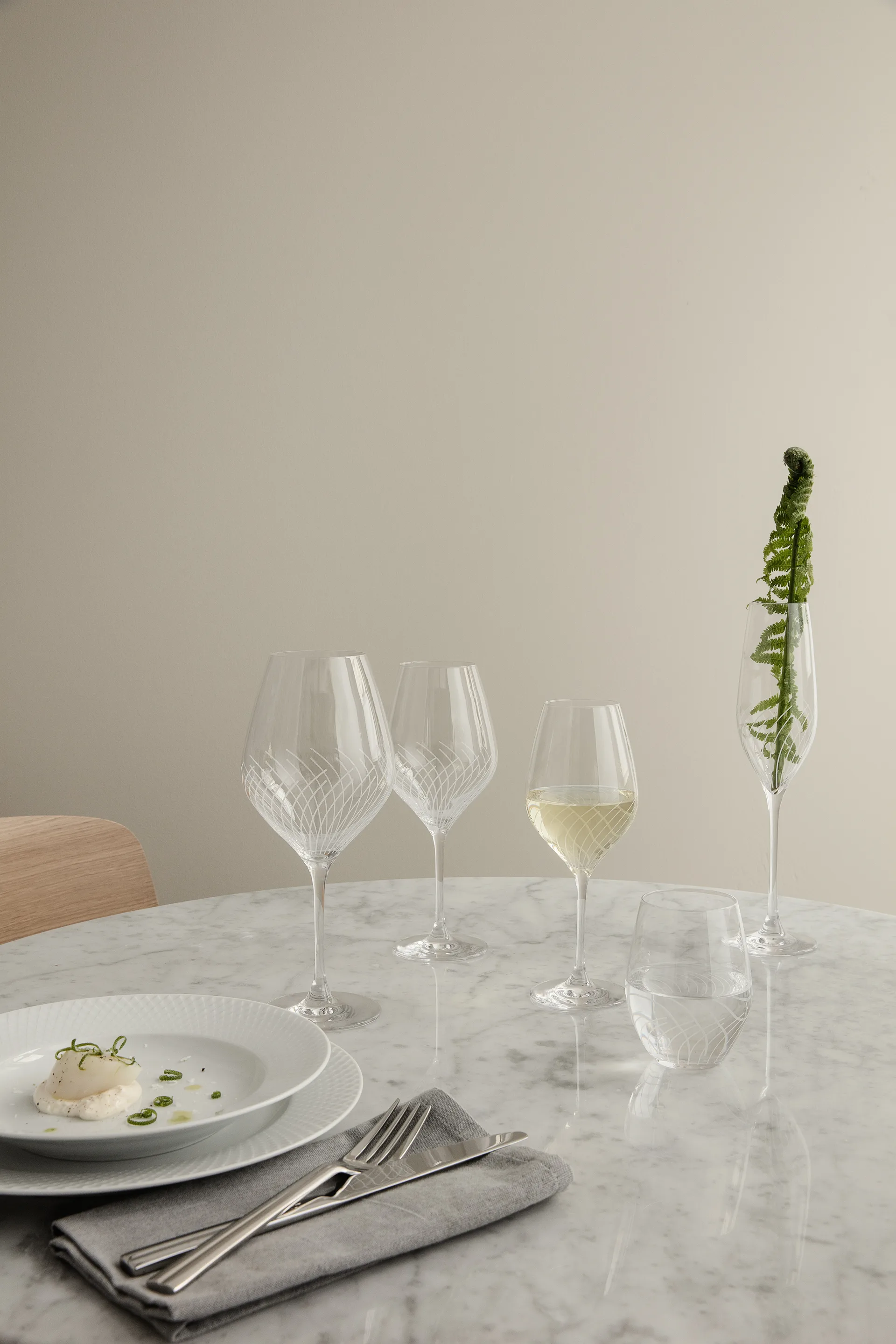 Cabernet Lines champagneglass 29 cl 2-pakning, Klar Holmegaard