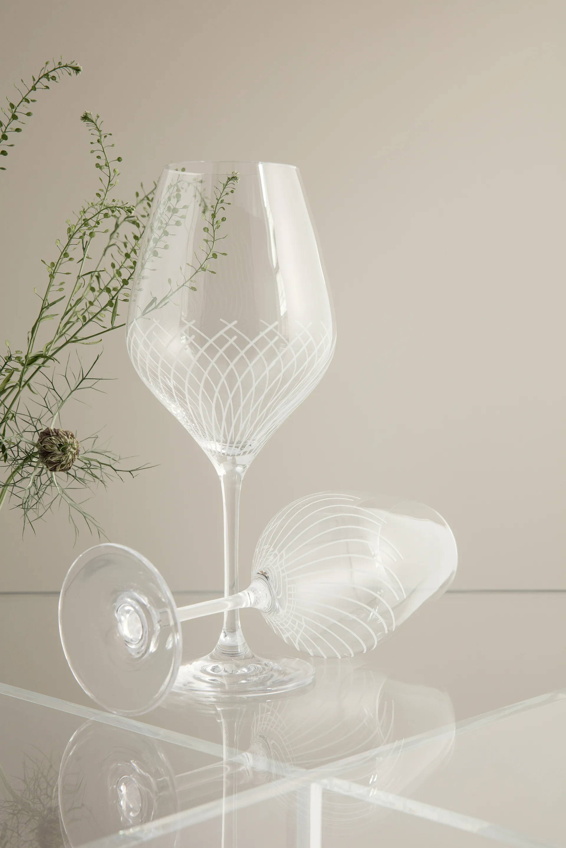 Cabernet Lines rødvinsglass 52 cl 2-pakning, Klar Holmegaard