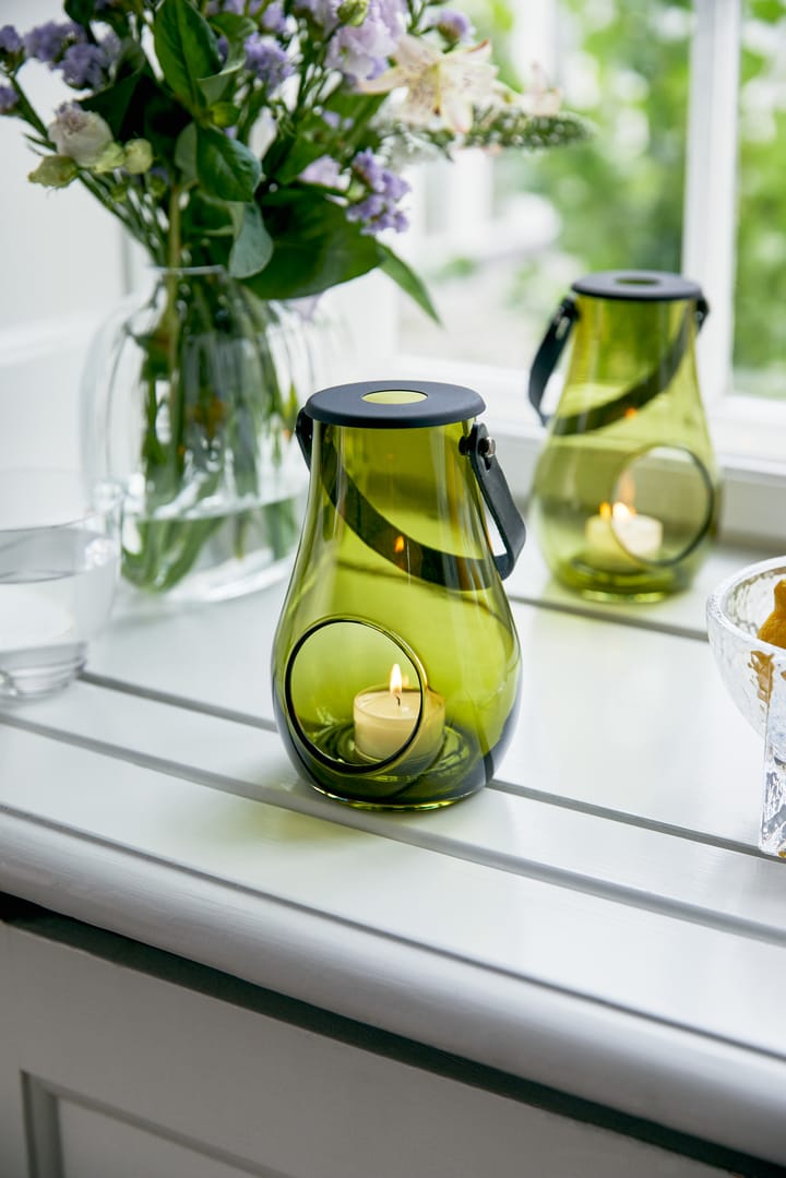 Design With Light lyslykt olivengrønn, 16,5 cm Holmegaard